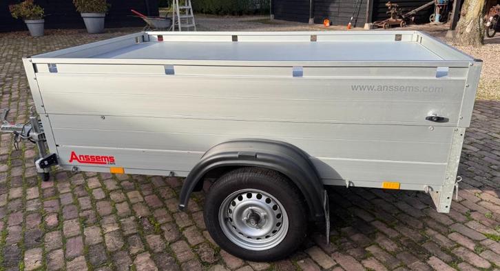 Bagagewagen met deksel (Anssems) 211x126x48 cm (ZGAN!!), Auto diversen, Aanhangers en Bagagewagens, Zo goed als nieuw, Ophalen