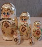 Houten Russische matroeska poppen set 5 delig, Ophalen of Verzenden, Nieuw, Pop