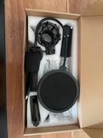 Tonor Q9 USB microfoon  compleet met arm, mount en popfilter, Ophalen of Verzenden, Zo goed als nieuw, Studiomicrofoon