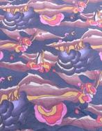 BIJNA GRATIS: Chiffon kunstzijde psychedelisch 98 cm breed, Ophalen of Verzenden, Nieuw, 200 cm of meer, 30 tot 120 cm