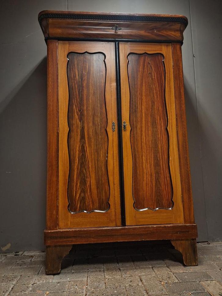 Biedermeier meidenkast kledingkast bezorgen mogelijk, Antiek en Kunst, Antiek | Meubels | Kasten, Ophalen of Verzenden