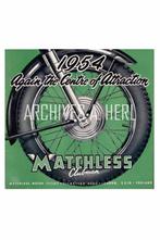 1954 Matchless Clubman motorcycle motorcycles 1950s print ad, Verzamelen, Verzenden, Nieuw, Overige typen