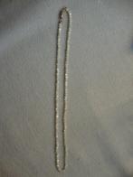lieftallig wit parelmoer kettinkje collier vintage, Sieraden, Tassen en Uiterlijk, Ophalen of Verzenden, Gebruikt, Wit, Overige materialen