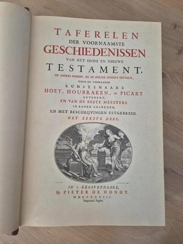 Boek met fascimile prenten en toelichtende tekst uit Bijbel beschikbaar voor biedingen