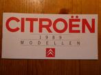Citroen 1989 modellen folder, Ophalen of Verzenden, Zo goed als nieuw, Citroën