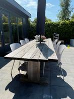Houten tuintafel MOET WEG!, Tuin en Terras, Tuintafels, Ophalen of Verzenden, Gebruikt, Rechthoekig, Hout