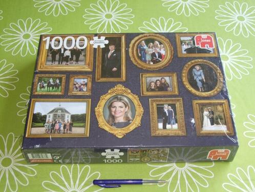 Nieuw in seal: het Koningshuis puzzel jumbo 1000 stukjes, Hobby en Vrije tijd, Denksport en Puzzels, Nieuw, Legpuzzel, 500 t/m 1500 stukjes
