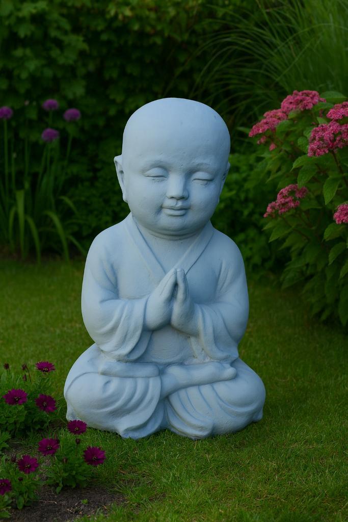 happy monnik tuinbeeld, Tuin en Terras, Tuinbeelden, Nieuw, Boeddhabeeld, Beton, Ophalen
