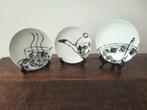 ** 3 gebaksbordjes - Limited Edition - Dichterbij **, Keramiek, Ophalen of Verzenden, Zo goed als nieuw, Bord(en)