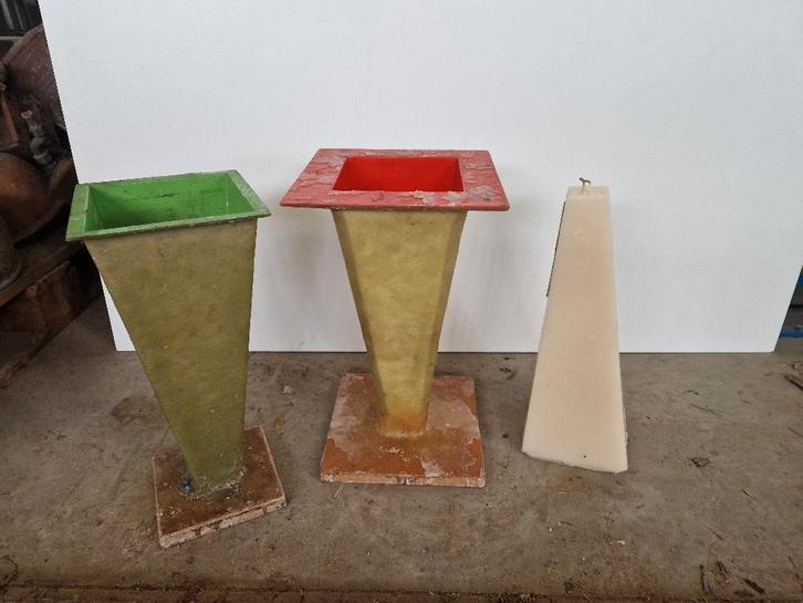 Epoxy kaarsenmal voor grote piramide kaars, Hobby en Vrije tijd, Knutselen, Gebruikt, Gereedschap of Toebehoren, Ophalen of Verzenden