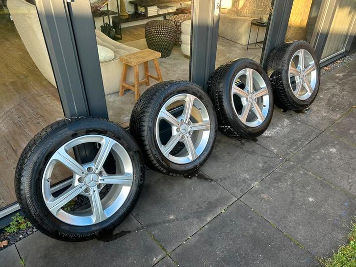 Koopje! 17” Originele Mercedes lichtmetalen velgen, Auto-onderdelen, Banden en Velgen, Winterbanden, 17 inch, 205 mm, Personenwagen