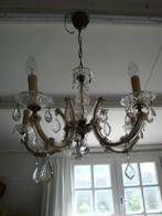 Maria Theresia kroonluchter opknapper shabby chic glas, Huis en Inrichting, Lampen | Hanglampen, Glas, Gebruikt, 50 tot 75 cm