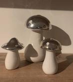 Aardewerk Paddenstoelen Set - Groot & Klein, 3 stuks, Huis en Inrichting, Ophalen of Verzenden, Zo goed als nieuw