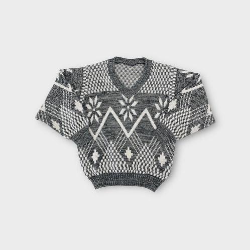 Vintage heren trui maat M, Kleding | Heren, Truien en Vesten, Gedragen, Maat 48/50 (M), Grijs, Ophalen of Verzenden