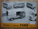 Ford Taunus Transit FK1250 Brochure ca 1958, Ford, Zo goed als nieuw, Ford, Ophalen