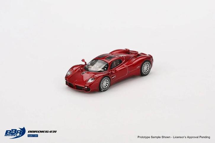 BBR 1/64 Pagani Utopia Dubai Red BBR014, Hobby en Vrije tijd, Modelauto's | Overige schalen, Nieuw, Auto, Verzenden