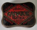 Vintage Radiator menthol, Verzamelen, Blikken, Ophalen of Verzenden, Gebruikt, Overige
