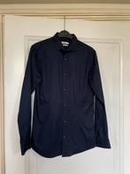 Donkerblauw stretch overhemd Jack & Jones - nieuw - maat M, Blauw, Zo goed als nieuw, Jack & Jones, Halswijdte 39/40 (M)
