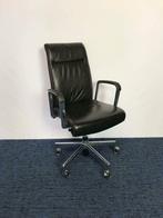 12 x Bureaustoel Kusch & Co, zwart leer, chroom voetkruis, Ophalen, Gebruikt, Zwart, Bureaustoel