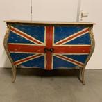 Union Jack Dressoir / commode - massief mahonie -TTM Wonen, Huis en Inrichting, Met deur(en), 100 tot 150 cm, Www.ttmwonen.nl
