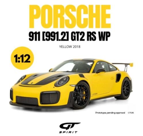 GT Spirit 1:12 PORSCHE 911 [991.2] GT2 RS WP YELLOW 2018, Hobby en Vrije tijd, Modelauto's | 1:5 tot 1:12, Nieuw, Auto, 1:9 t/m 1:12