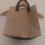 Leuke zgan vintage croco tas, Ophalen of Verzenden, Zo goed als nieuw, Zwart, Handtas