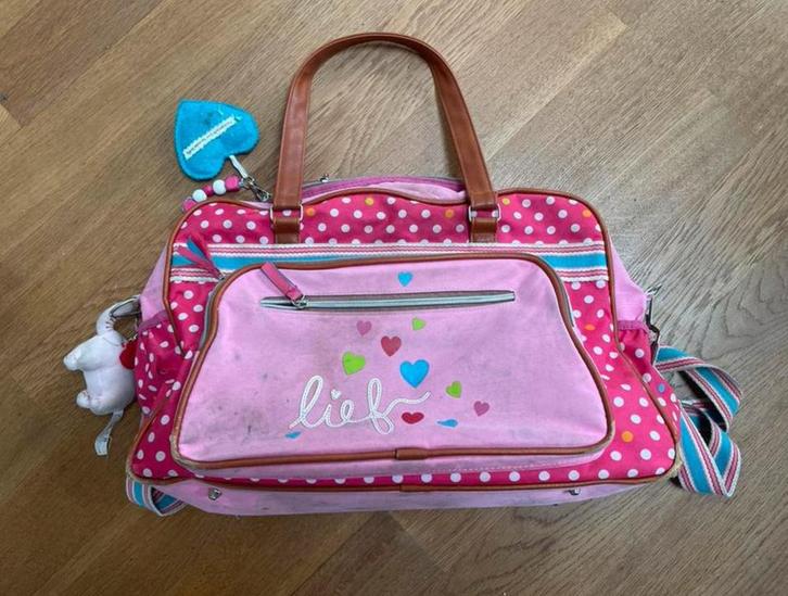 Lief! Roze Luiertas Schoudertas, Kinderen en Baby's, Luiertassen, Gebruikt, Schoudertas, Ophalen