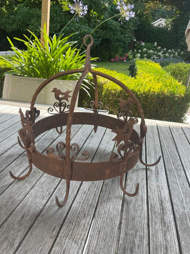 Handgesmede ijzeren decoratief wildrek, Antiek en Kunst, Curiosa en Brocante, Ophalen of Verzenden
