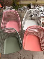 4 x Kuipstoel Webbing voor binnen/buiten, Tuin en Terras, Ophalen, Zo goed als nieuw, Kunststof