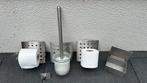 Complete set Zack RVS-toiletaccessoires, Huis en Inrichting, Badkamer | Badtextiel en Accessoires, Ophalen, Gebruikt, Overige kleuren