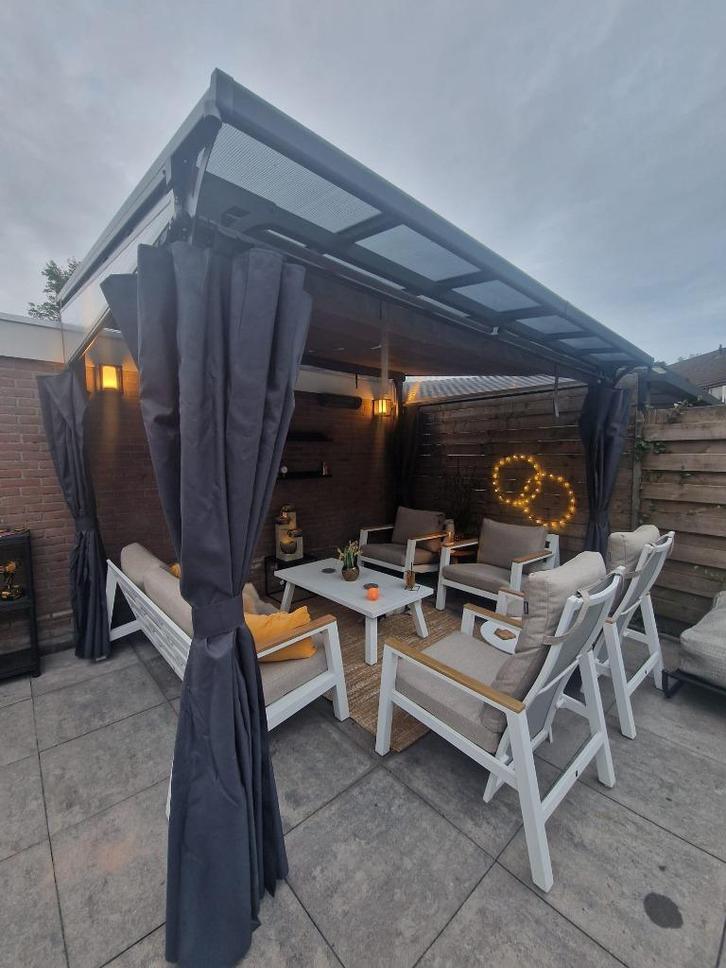 Terras overkapping / afdak, Tuin en Terras, Overige Tuin en Terras, Zo goed als nieuw, Ophalen
