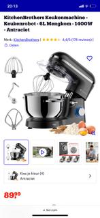KitchenBrothers keukenmachine nieuw, Witgoed en Apparatuur, Keukenmixers, Nieuw, Ophalen of Verzenden, 3 snelheden of meer