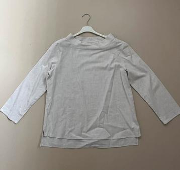 Xacus donna top van flanel in beige melée mt 38 beschikbaar voor biedingen