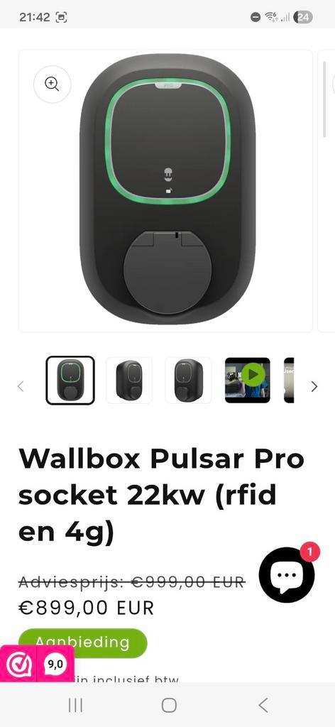 Nieuwe Wallbox Pulsar Pro laadpaal, Auto diversen, Laadpalen, Nieuw, Laadpaal, Ophalen of Verzenden
