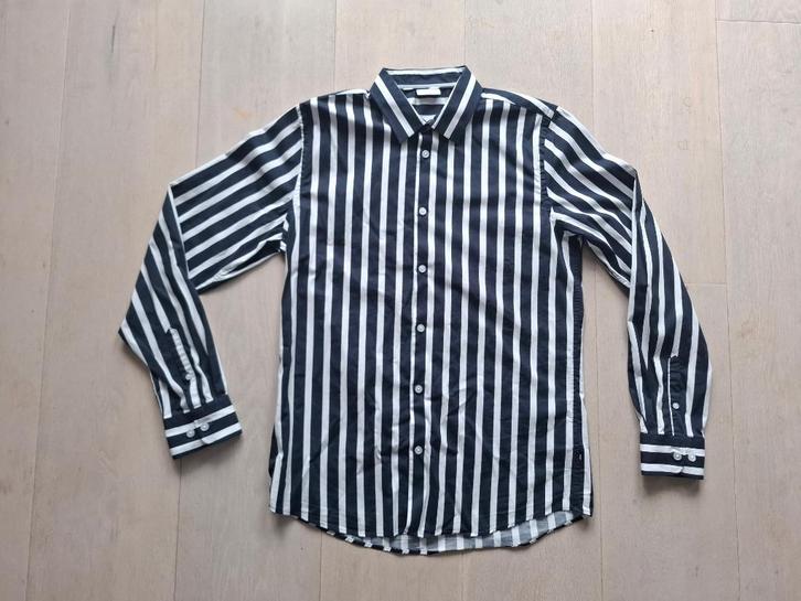 Daily Aestheticz (the Sting) Overhemd blauwwite strepen maat, Kleding | Heren, Overhemden, Zo goed als nieuw, Halswijdte 41/42 (L)