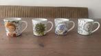 Set van 4 unieke A. Vogel mokken., Overige materialen, Ophalen of Verzenden, Zo goed als nieuw, Overige stijlen