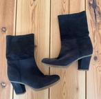 Abro laarzen / enkellaarzen - Blauw Leer Suede - Maat 38, Blauw, Lage of Enkellaarzen, Ophalen of Verzenden, Zo goed als nieuw