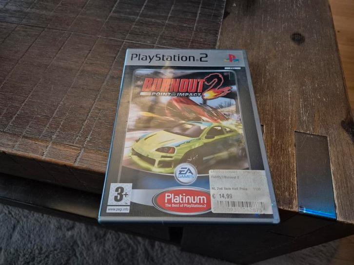 Burnout 2: Point of Impact – PS2 (Platinum), Spelcomputers en Games, Games | Sony PlayStation 2, Zo goed als nieuw, Racen en Vliegen