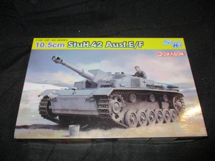 H-678,DRAGON 1-35,NO,6834,10.5cm StuH.42 Ausf.E/F,NO,2, Hobby en Vrije tijd, Modelbouw | Auto's en Voertuigen, Nieuw, Overige typen