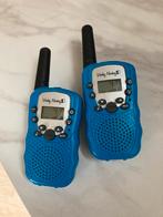 Twee Blauwe Walkie Talkies - Set, Gebruikt, Ophalen of Verzenden, Portofoon of Walkie-talkie, Met broekklem