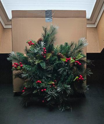 KERSTSTER DENNEN HULST 30L D60CM GRN B/O beschikbaar voor biedingen