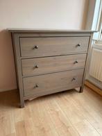 Ikea Hemnes houten ladekast commode grijsbruin, Huis en Inrichting, Ophalen, Gebruikt, 5 laden of meer, Minder dan 100 cm