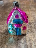 Oude Gekleurde huisje kerstbal, Diversen, Kerst, Ophalen of Verzenden