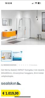 Sealskin IMPACT Swingdeur 90x90cm, Ophalen of Verzenden, Nieuw, Met douche