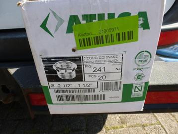 20 x Verloopring 2,5 "naar 1,5" , zwart type 241 beschikbaar voor biedingen