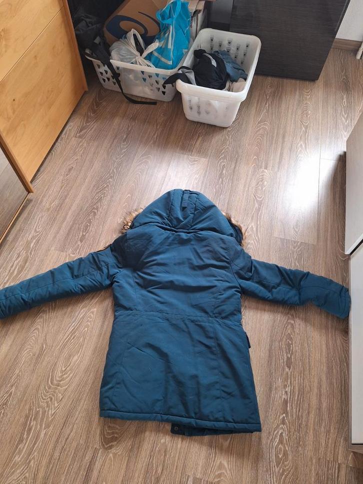 Superdry Everest Parka - Blauw - Maat M, Kleding | Dames, Jassen | Winter, Zo goed als nieuw, Maat 38/40 (M), Blauw, Ophalen