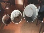 Set van 3 Zinken teilen, Ophalen, Gebruikt, Zink, Met handgreep