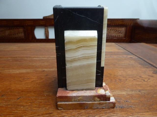 Art deco marmeren sierstuk, boekensteun, Antiek en Kunst, Ophalen of Verzenden