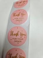 20 stickers Thank you, Ophalen, Nieuw