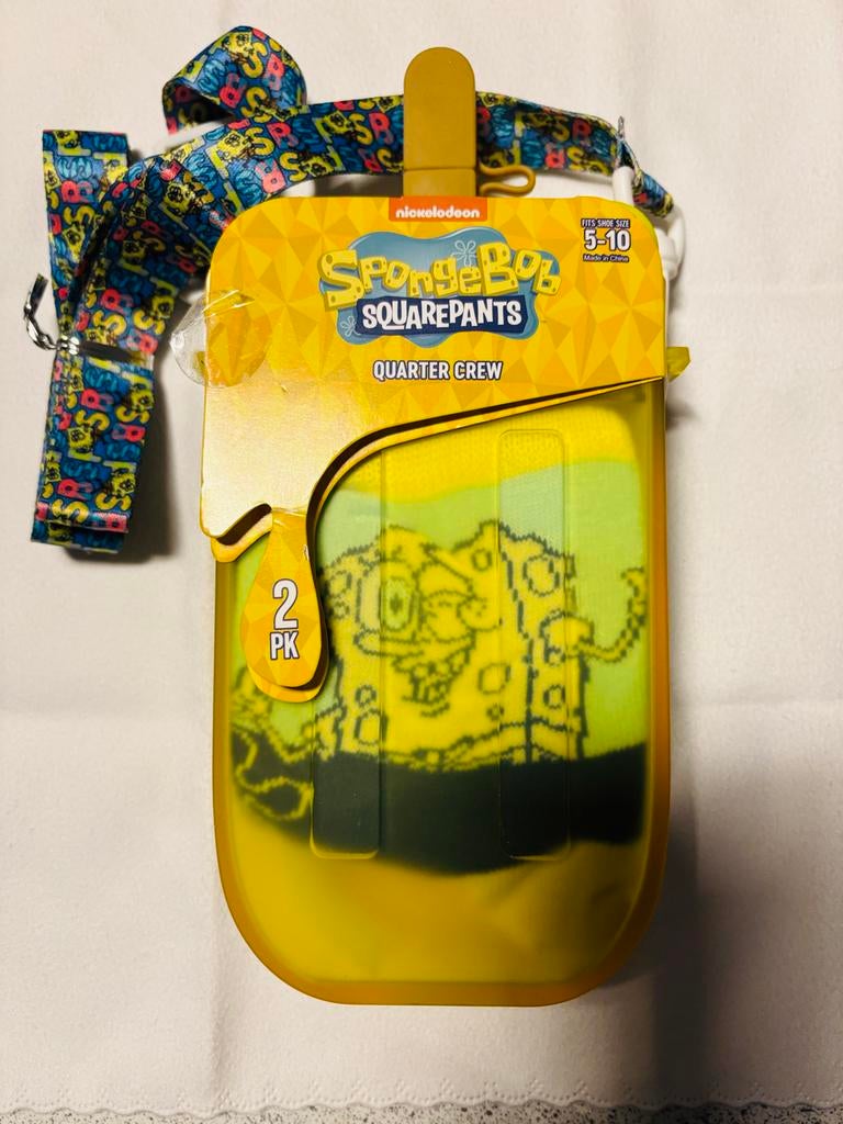 SpongeBob Sokken in Ijslolly Houder - 2 Paar, Ophalen of Verzenden, Nieuw, Jongen of Meisje, Sokken
